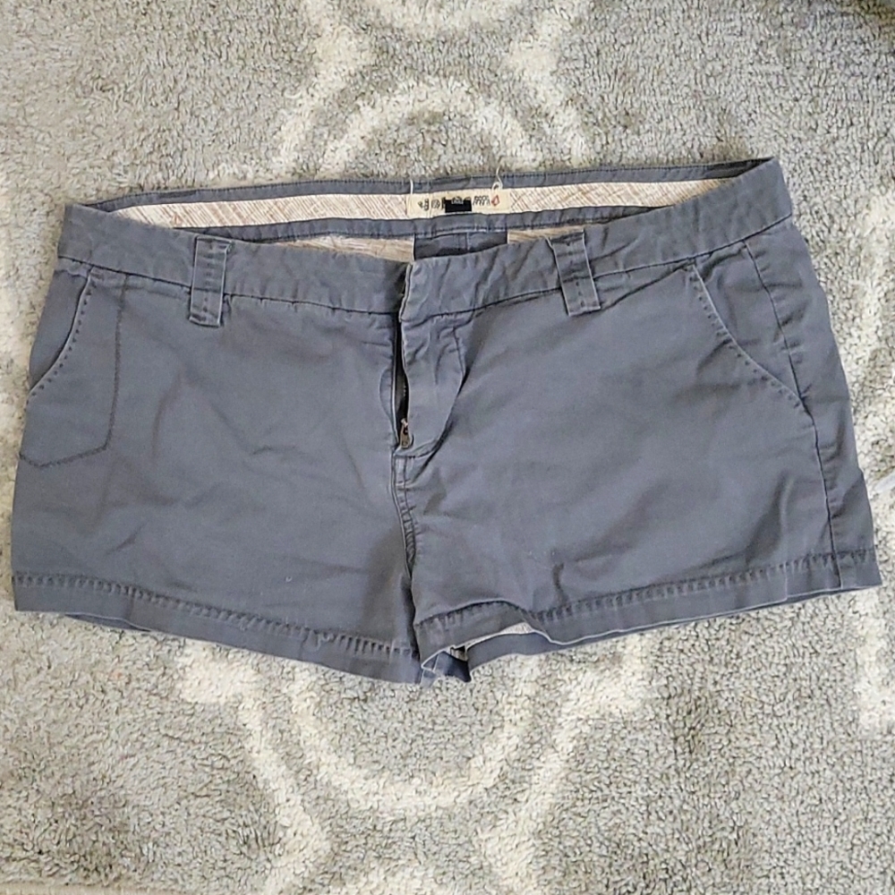 Gray Washed Shorts
